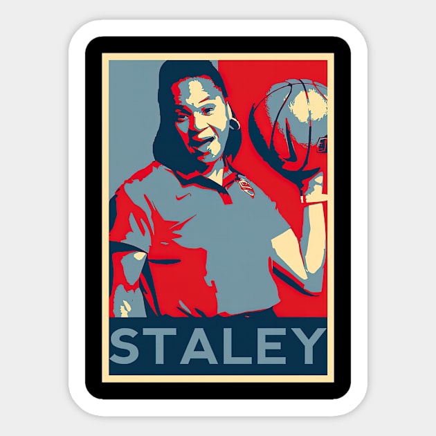 Dawn Staley Retro Sticker by ThomaneJohnson